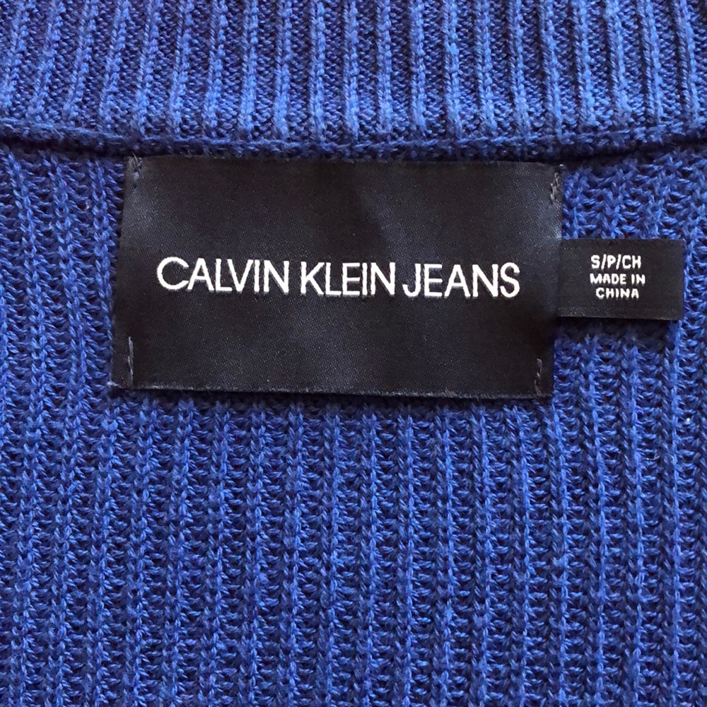 CALVIN KLEIN JEANS long cardigan w/two pockets - Picture 4 of 8